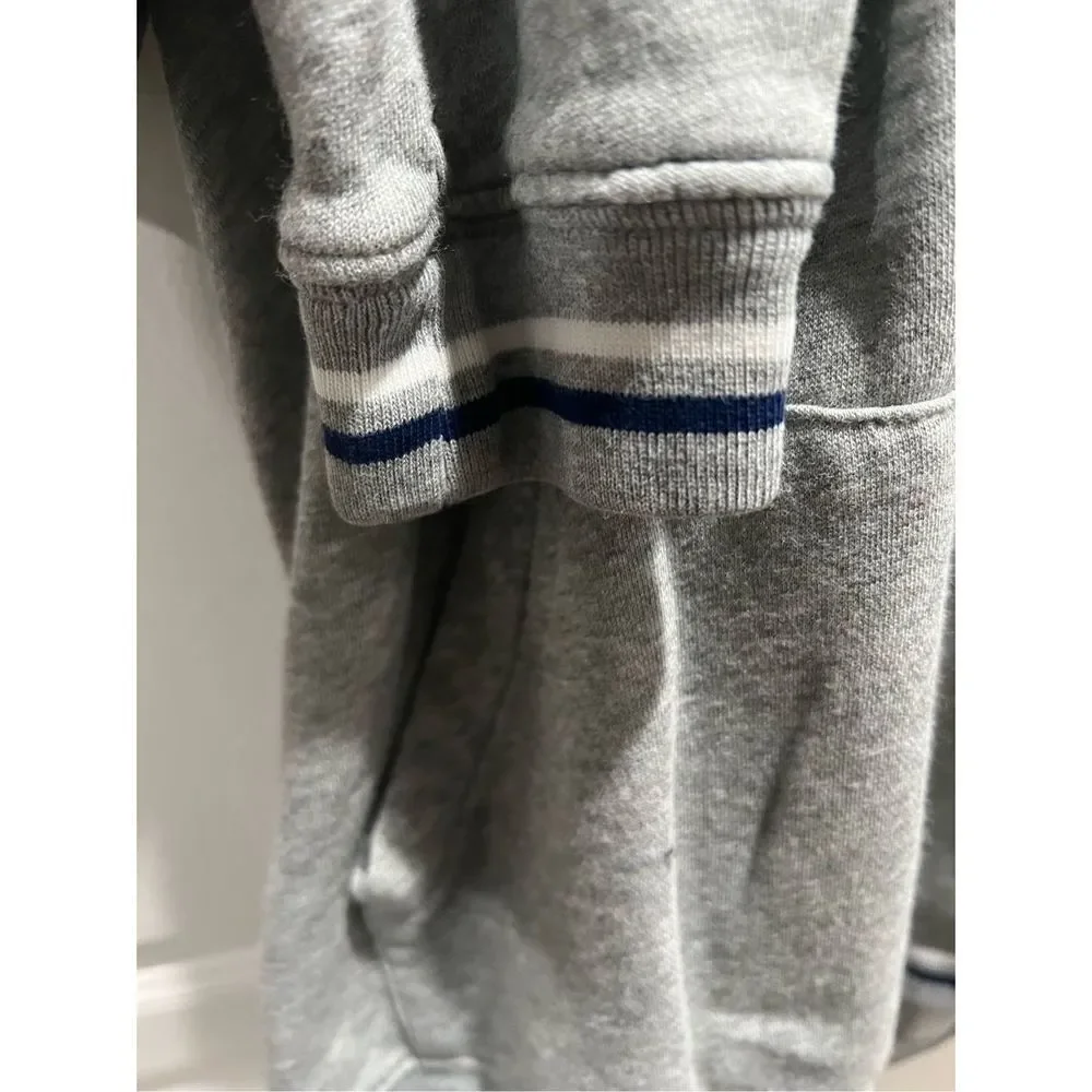 Nike Sportswear Essentials Fleece Pullover Hoodie Women MED Gray Blue